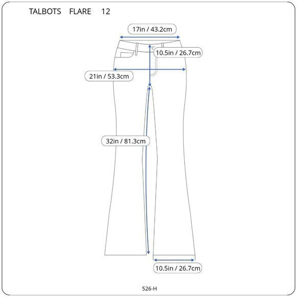 Talbots Flare Jeans‎ Dark Stretch 12 X 32 - Picture 3 of 10